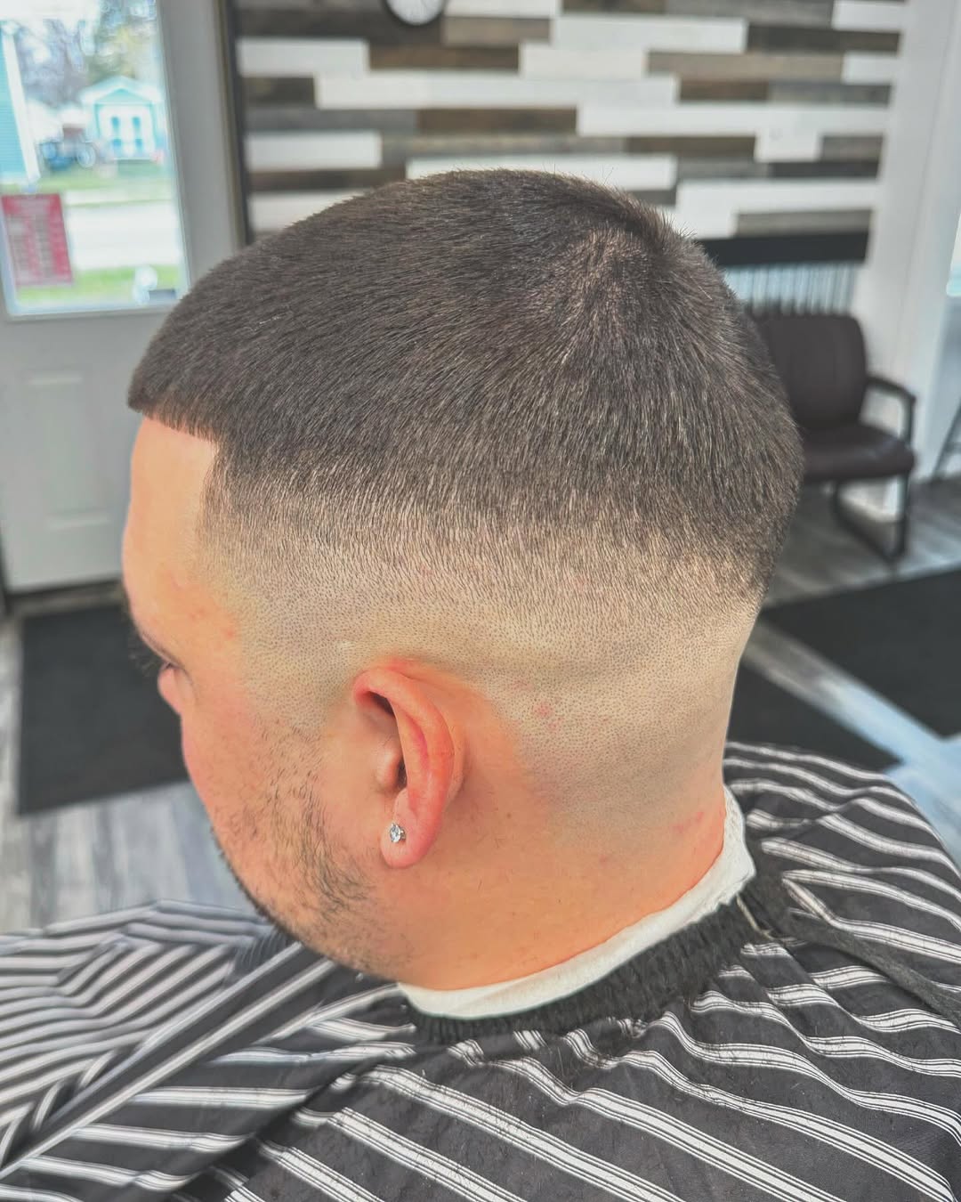 High fade haircut at Cole Cutsss Barbershop Potterville MI