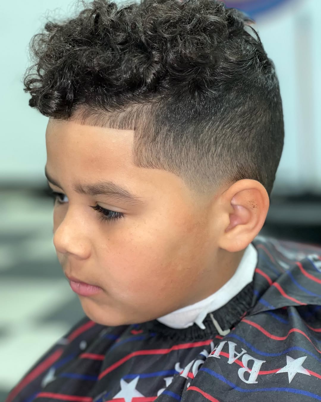 Kids taper haircut at Cole Cutsss Barbershop Potterville MI