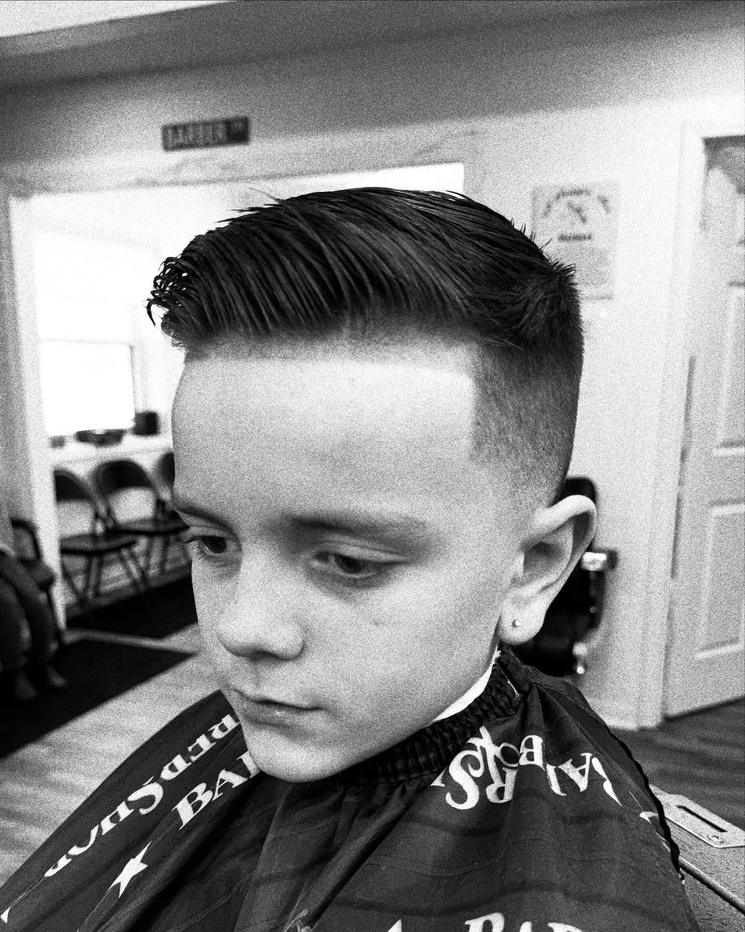 Spring clean up fade haircut at Cole Cutsss Barbershop