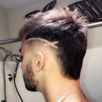 Fresh line up haircut at Cole Cutsss Barbershop Potterville MI