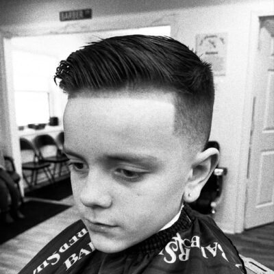 Spring clean up fade haircut at Cole Cutsss Barbershop