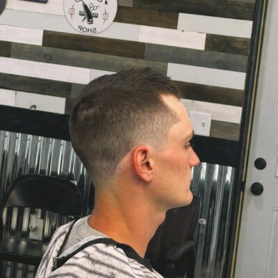 Quick fade haircut at Cole Cutsss Barbershop Potterville MI